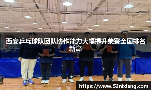 西安乒乓球队团队协作能力大幅提升荣登全国排名新高