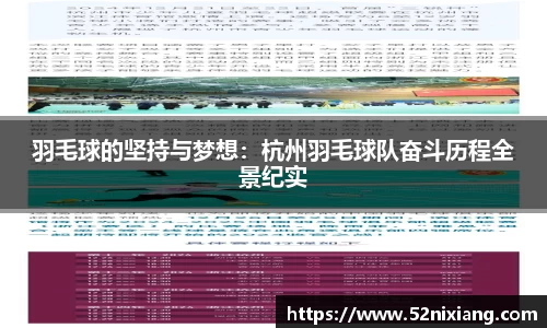 羽毛球的坚持与梦想：杭州羽毛球队奋斗历程全景纪实
